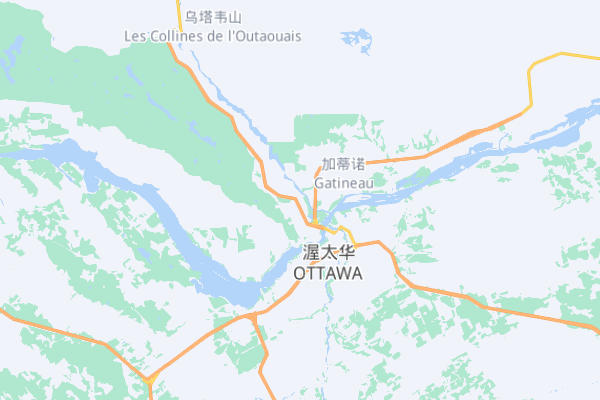 加拿大渥太华地图